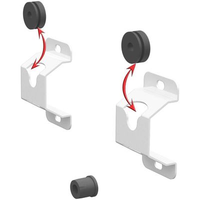 Suporte Universal Fixo Tv 10"a65" Todos Vesa Roldana-branco