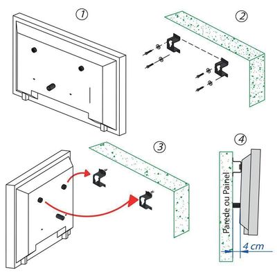 Suporte Para Tv Fixo 56 Polegadas