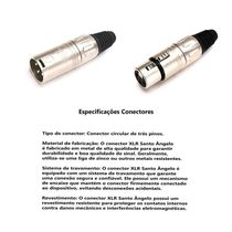 Multicabos Com Conectores Xlr 4 Vias Santo ângelo 20 Metros