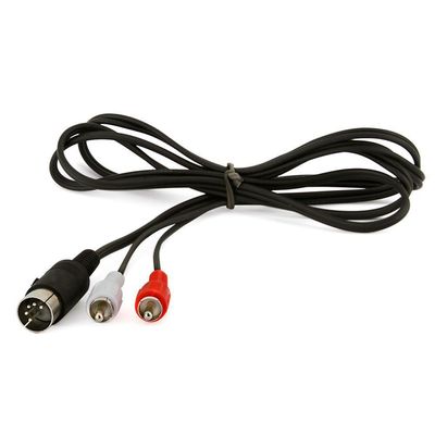 Cabo Din 5 Pinos X 2 Rca - 50 Metros