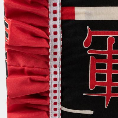 Jogo De Lençol Oriental Casal 3 Pçs Algodão 180 Fios Estampado - Vermelho