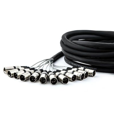 Multicabos Xlr 12 Vias Cirilo Cabos - 25 Mt