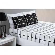 Jogo De Cama Lençol 200 Fios Austin King 03 Peças - Preto