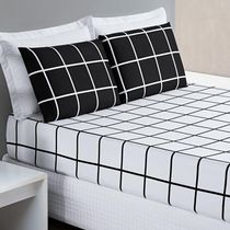 Jogo De Cama Lençol 200 Fios Austin King 03 Peças - Preto