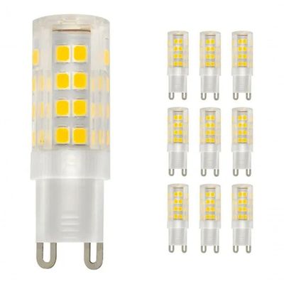 Lâmpada G9 7w Halopim Lustre Arandelas Branco Quente Kit 10 Unidades