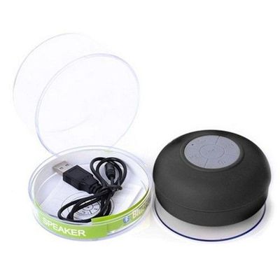 Mini Caixa De Som Portátil Bluetooth Para Banheiro Ventosa Rosa