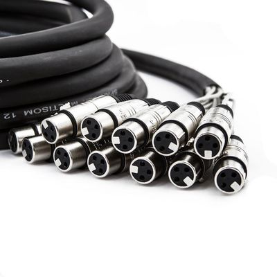 Multicabos Xlr 12 Vias Santo Angelo - 50 Mt