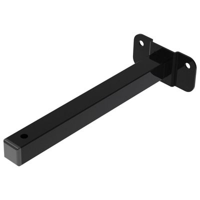 Suporte Refletor Base Reta Braço 20 Cm Preto