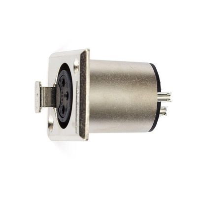 Conector Xlr Femea Painel, Ac3fpz Metal - Amphenol