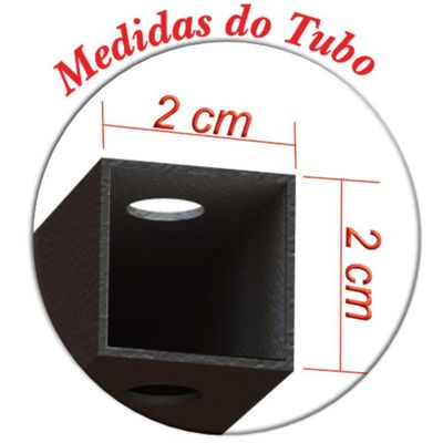 Suporte Projetor Datashow Teto Braço 20 Cm Preto