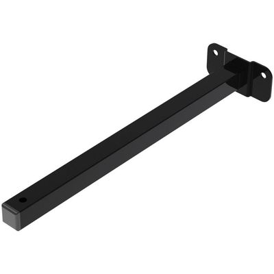 Suporte Refletor Base Reta Braço 30 Cm Preto