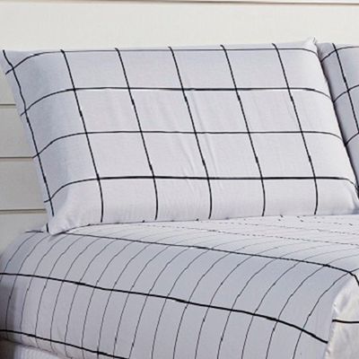 Jogo De Lençol Lines Casal Micropercal 180fios 3 Peças - Branco