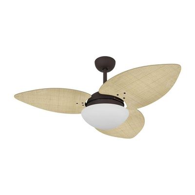 Ventilador De Teto Marrom Texturizado 3 Pás 220v 220V