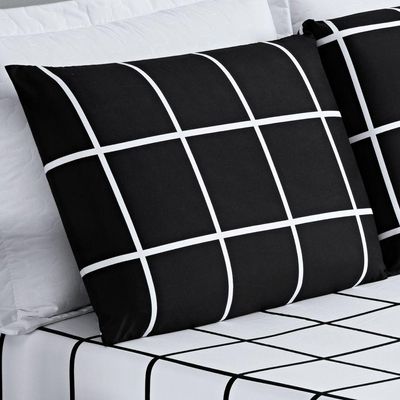 Jogo Cama Lençol Solteiro 200 Fios 2 Peças Preto