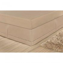 Saia Para Cama Box Casal Juliana - Cáqui.