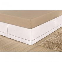 Saia Para Cama Box Queen Juliana - Branco.