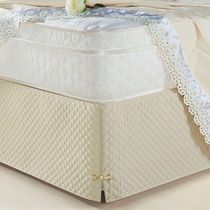 Saia Box Queen Olimpo Microfibra Matelassê Costurado - Bege