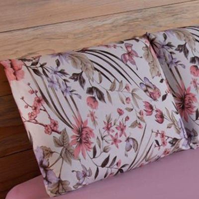 Lençol Queen Malha Fio Penteado Algodão 3 Peças - Rosê