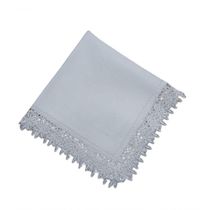 Guardanapo Branco Com Renda 45x45cm