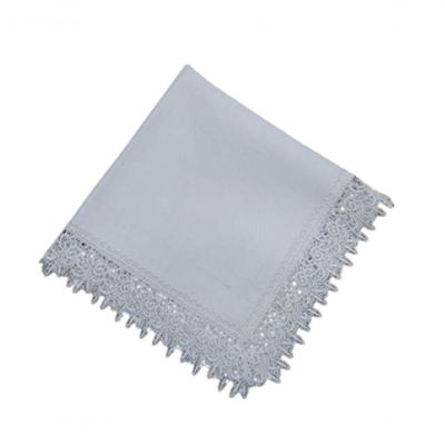 Guardanapo Branco Com Renda 45x45cm