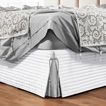 Saia Cama Box Casal Stylle 200 Fios Matelado Branca