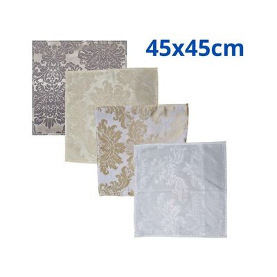 Kit 6 Guardanapos 45x45cm Jacquard Adamascado - Magic Enxovais Dourado