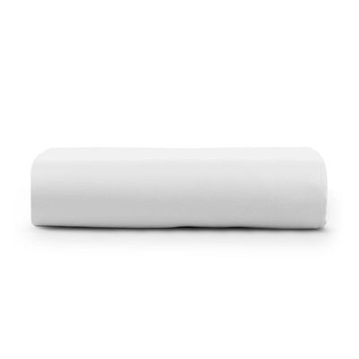 Lençol Solteiro Cintilante Percal 180 Fios 100% Algodão Sem Elástico - Branco