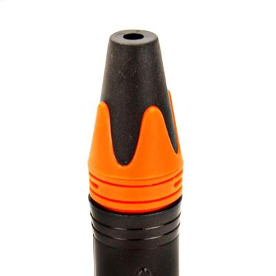 Conector Xlr Macho Profissional Laranja