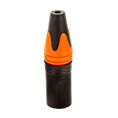 Conector Xlr Macho Profissional Laranja