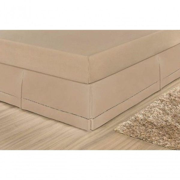 Saia Para Cama Box Casal Juliana - Cáqui