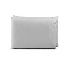 Par De Fronhas 70cm X 50cm 2 Peças Paris 100% Algodão Percal 150 Fios Cor:cinza