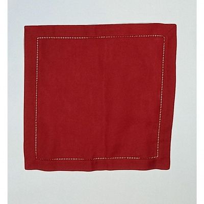 Guardanapo De Linho Natal Vermelho 45x45 Cm