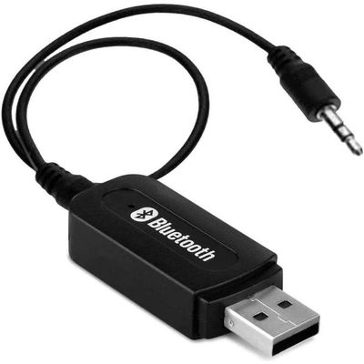 Adaptador Receptor De Música Via Bluetooth Áudio Stereo P2 - Preto