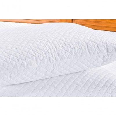 Kit Protetor De Travesseiro Impermeável Bia 02 Peças - Branco.