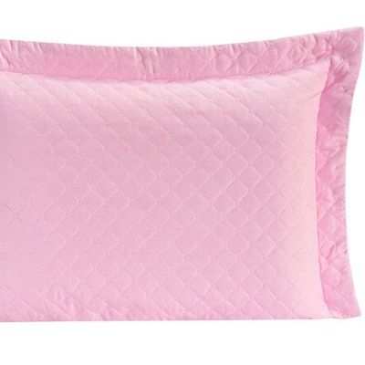 Porta Travesseiro Com Debrum Requinte Liso 01 Peça - Rosa