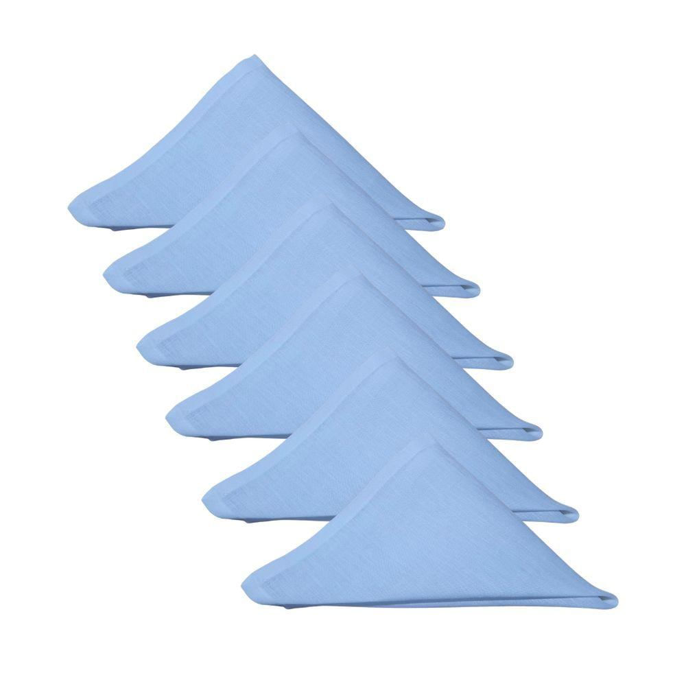Kit 6 Guardanapo Branco 40x40 Linho Luxo Algodão Branco