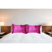 Par Fronhas Cetim Seda Luxo Antifrizz 50x70cm - Magic Enxovais Pink