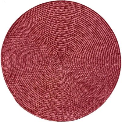 Americano Requinte Liso Para Mesa Redondo 38cm Bordô