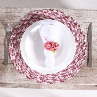 Americano Requinte Mescla Para Mesa Redondo 38cm Rosê