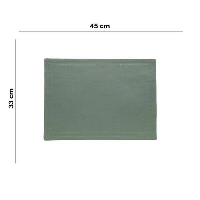 Jogo Americano Ponto Ajour Algodão Verde Escuro 45x33cm