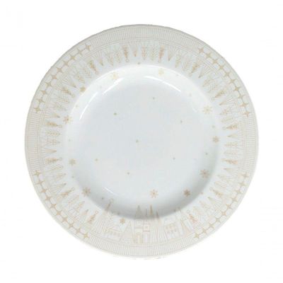 Jogo Prato Sobremesa Lanche 6 Pessoas 6pçs Capodanno 21cm