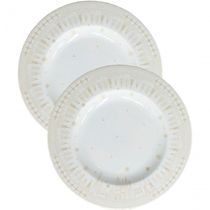 Jogo Prato Sobremesa Lanche 6 Pessoas 6pçs Capodanno 21cm