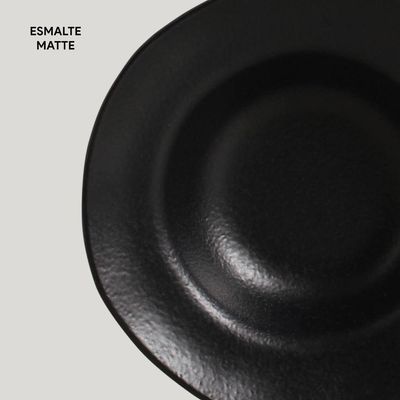 Prato Sobremesa/Entrada Geo Carbon 19cm Porto Brasil