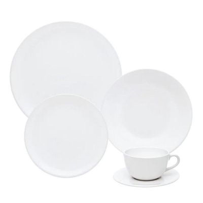 Aparelho De Jantar 20 Peças Unni White Oxford