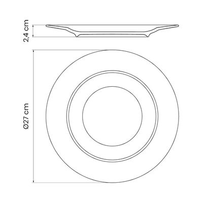 Aparelho De Jantar Tramontina Helen Em Porcelana Decorada 20 Peças