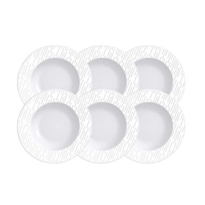 Kit Prato Sobremesa Tramontina Marie Em Porcelana Decorada 21 Cm 06 Peças Tramontina