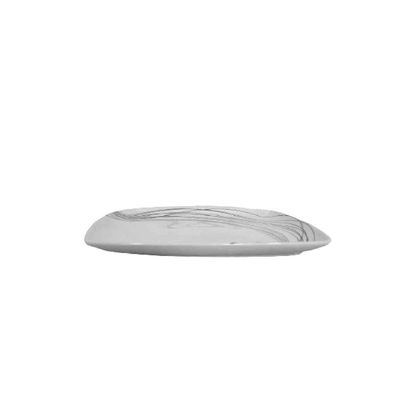 Travessa Rasa Retangular Porcelana Italiana Jantar Bugatti