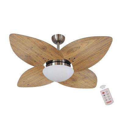 Ventilador De Teto Bronze 4 Pás Rádica 220v C/ Controle 220V