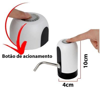 Bomba De Agua Para Bebedouro Galao Eletrico Usb Automática