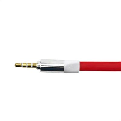 Cabo De áudio Estéreo Flat P2 Para P2 Com 10 Metros Vermelho